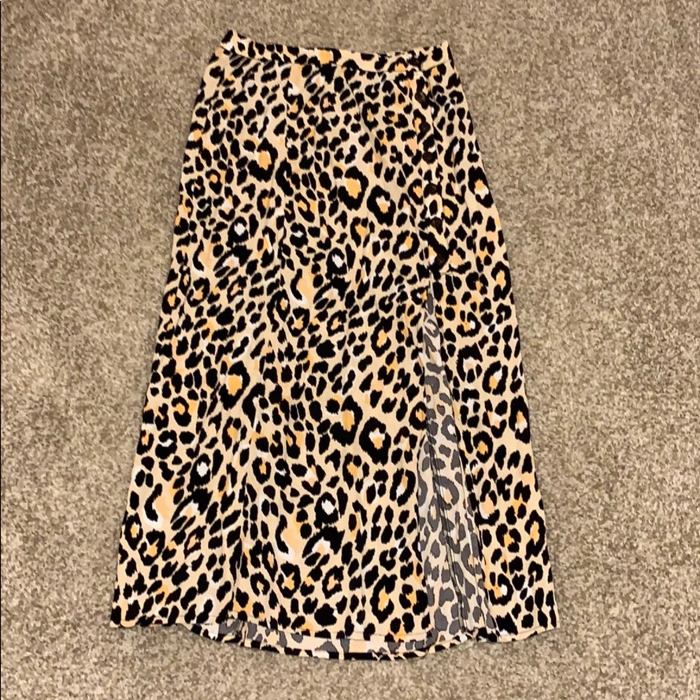 Nordstrom leopard skirt